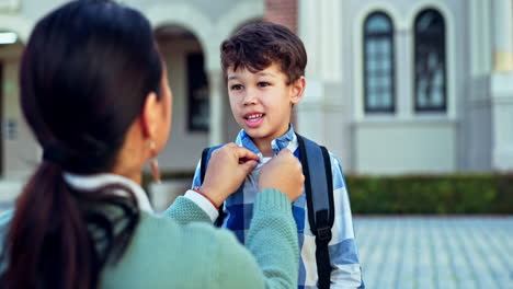 first day of school, mother