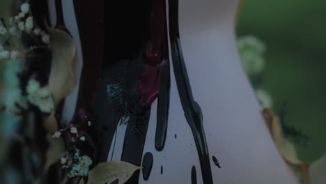painted floral vase