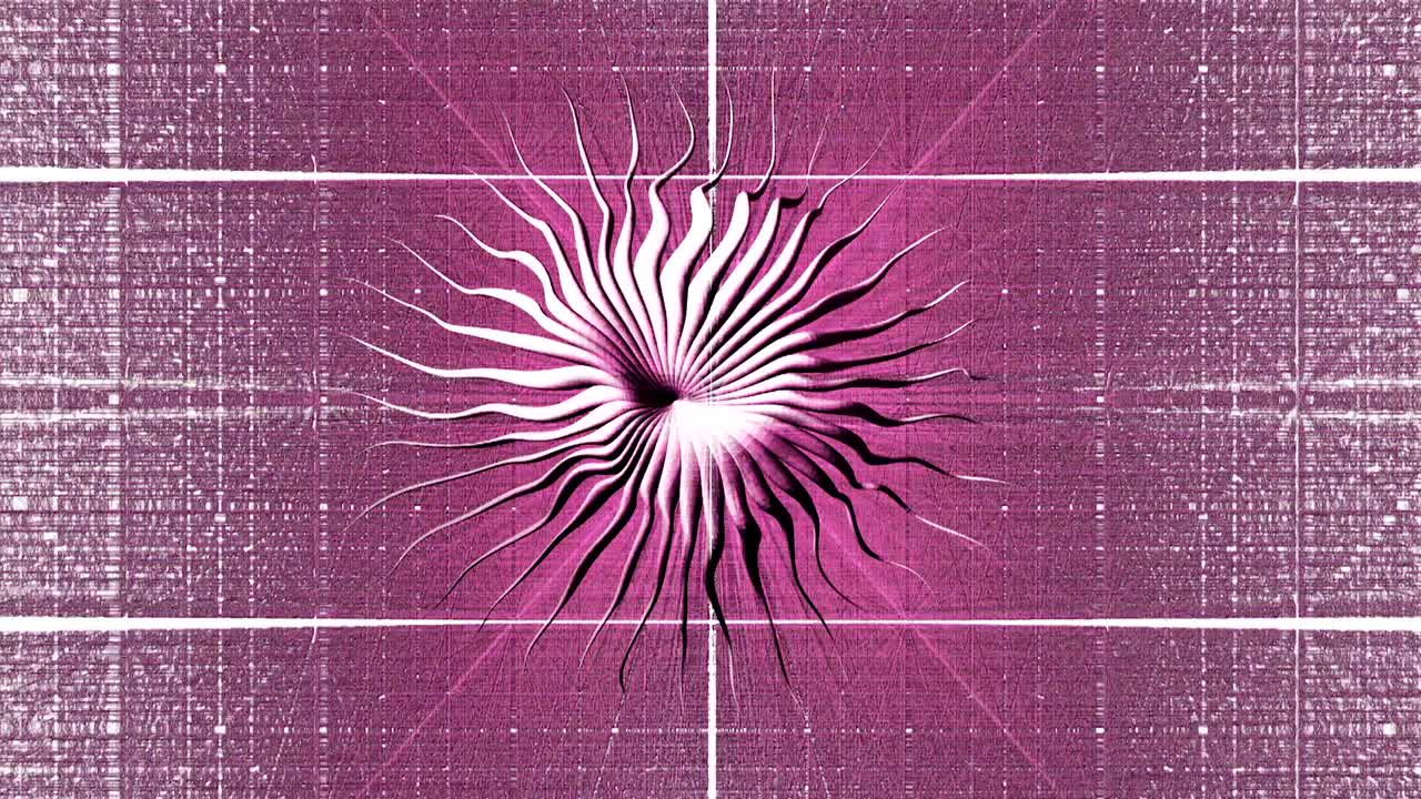 fondo abstracto estilizado estrella psicodélica