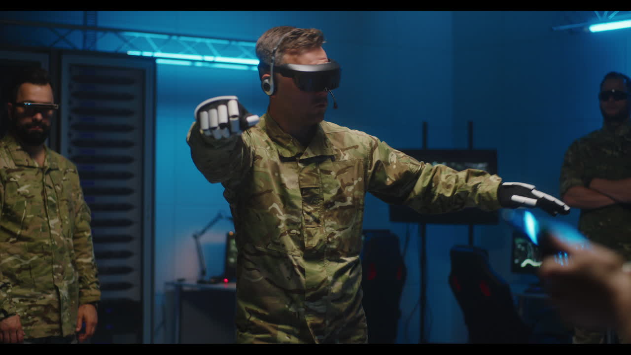 entrenamiento de personal militar con simulación de vr