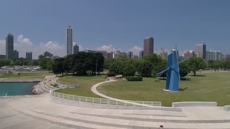 amazing lake ocean view summer day buildings windmill fast