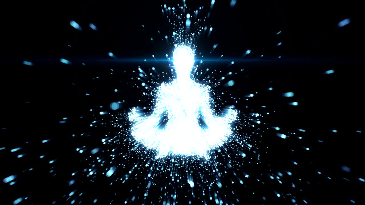 명상하는 여성 에너지를 방출하는 - 마음과 영성