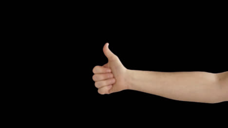 person giving a thumbs up