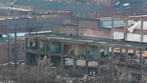 view of a destroyed building