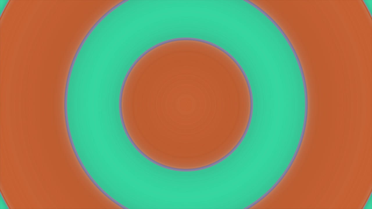 fondo animado abstracto de círculos naranjas y verdes pulsantes