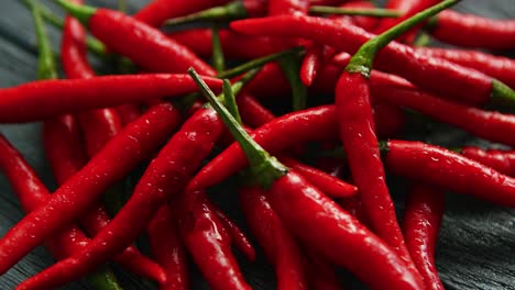 red chili peppers in closeup