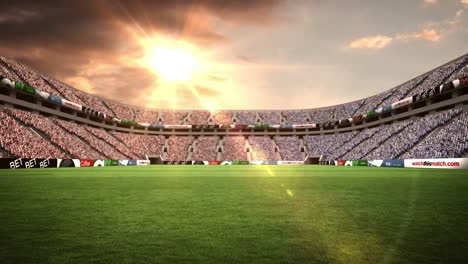 View-of-a-rugby-stadium-with-sunny-weather