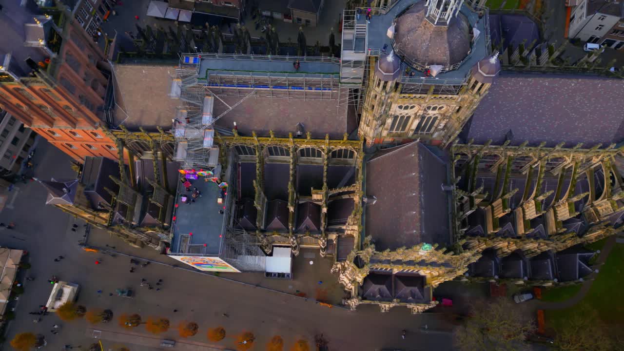 에픽 드론 유명한 건축 고 ⁇ 의 걸작 st 위에서 아래로 보기