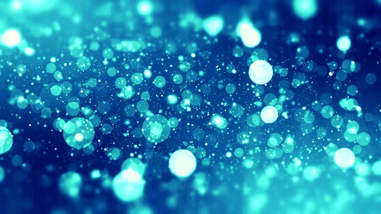블루 서클 보케 모션 비디오 배경