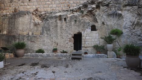 Imágenes-Aéreas-De-Una-Tumba-De-Jardín-En-Jerusalén