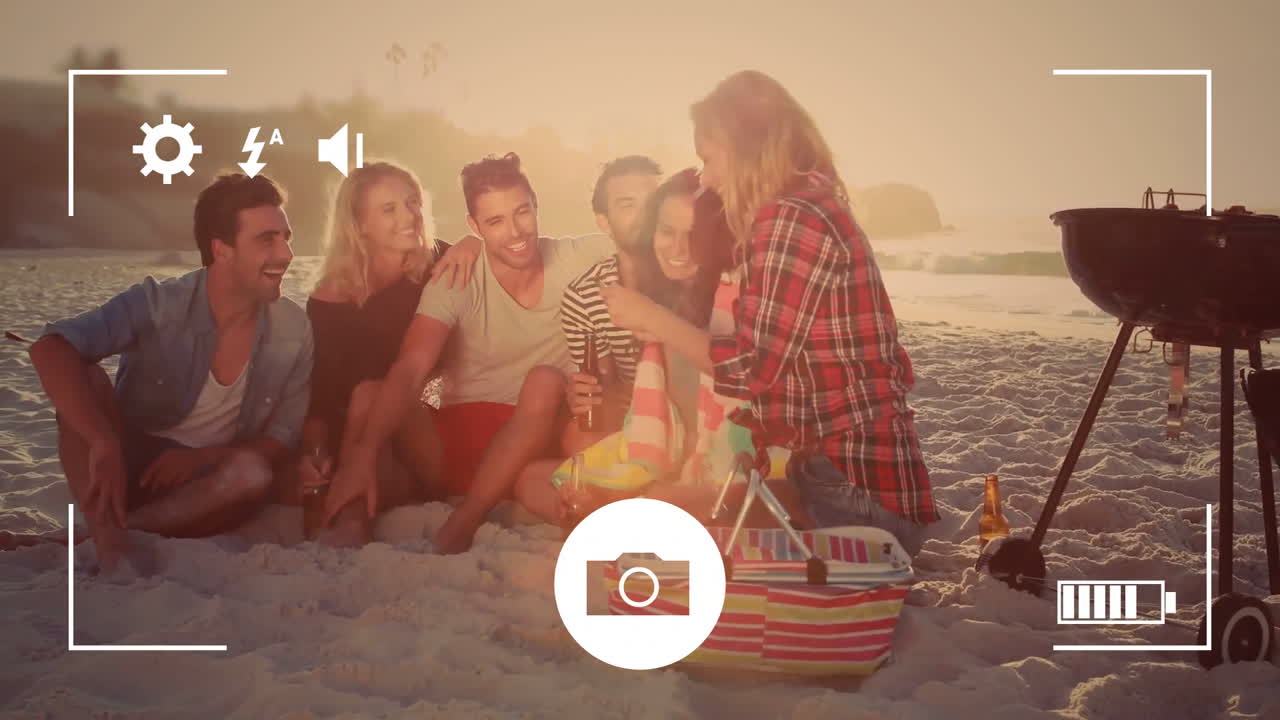 tomar fotos de amigos con una cámara digital