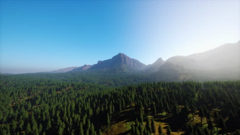 Atemberaubende-Aussicht-Auf-Die-Berge-Im-Norden-Kanadas-Im-Sommer