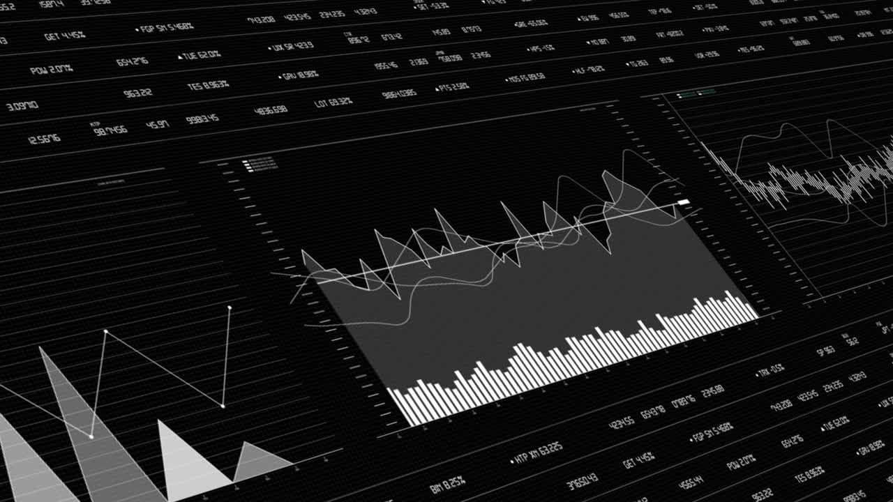 gráfico de datos animado para análisis de estadísticas, informes y financieros. ideal para temas médicos financieros, bancarios, científicos y matemáticos. canal alfa 4k.