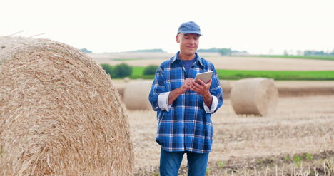 agriculture farmer working on field on digital tablet computer 6