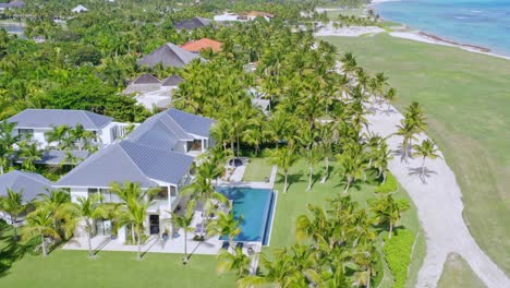 views of the caribbean sea from the beautiful la cana golf club