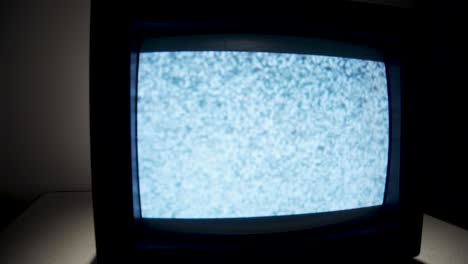 old analog tv with static as a picture