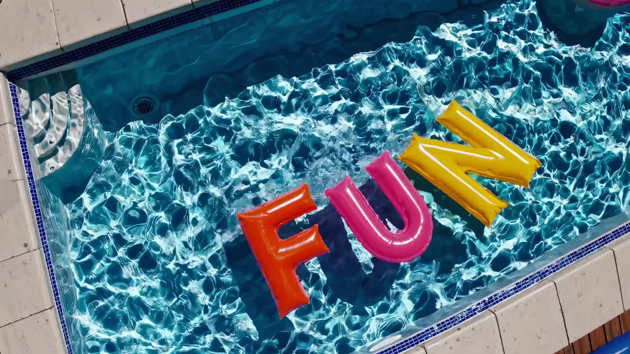 diversión en la piscina