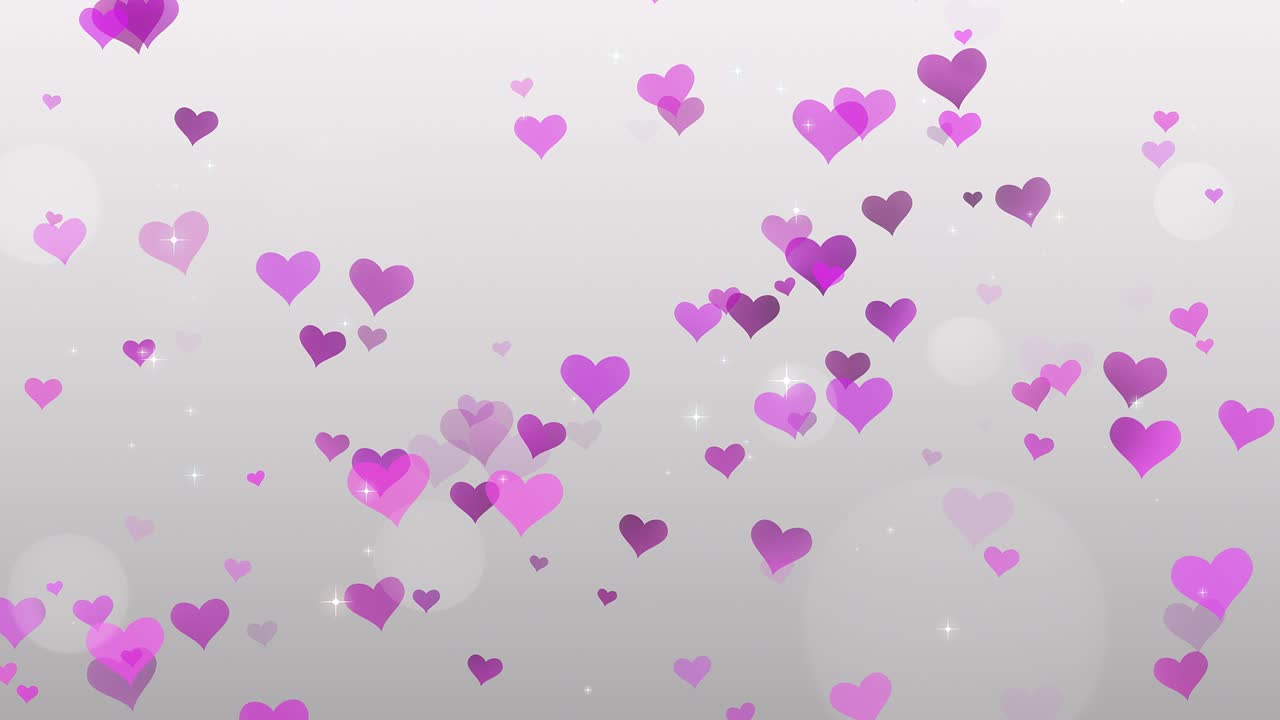Cuori rosa su sfondo bianco