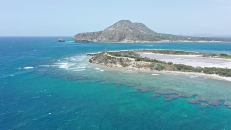 isla cabra with headland montecristi in background, dominican republic