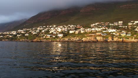 ocean view of simonstown coastal town