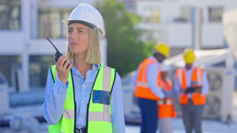 construction worker, talking