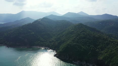 mistery mountains and sea coast