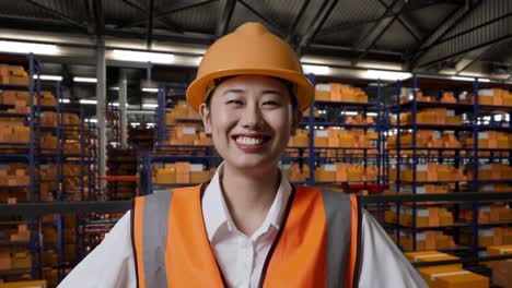 trabajador de almacén en un centro de distribución