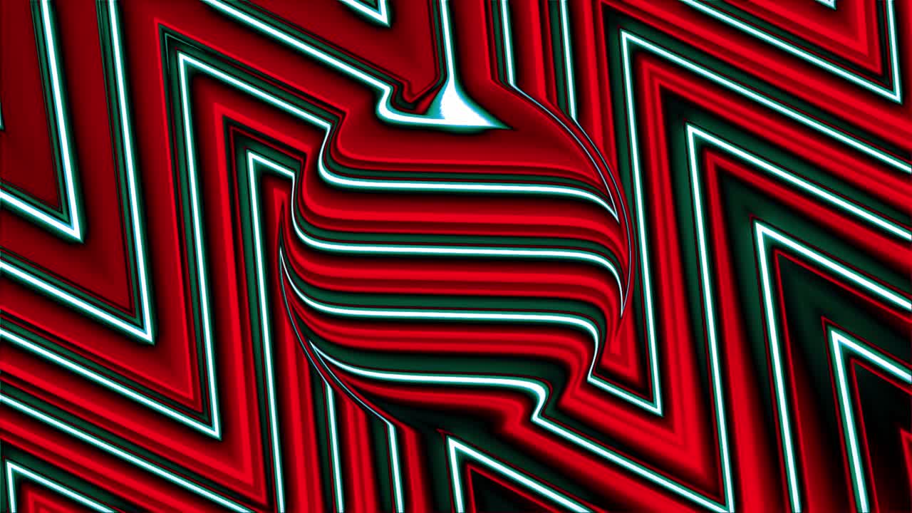 Motivo Geometrico Astratto in Rosso, Verde e Bianco