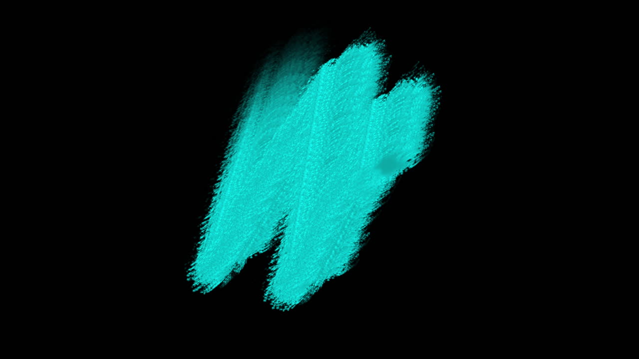 검정 그라데이션에 파란색 페인트 브러시를 튀기다