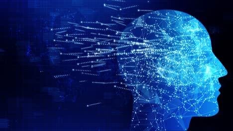 artificial intelligence ai face network ai line circuit technology data transfer 5g network