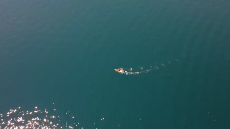 kayak on lake in montenegro