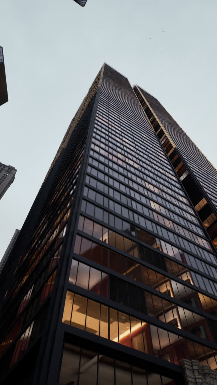 alto edificio rascacielos en una ciudad