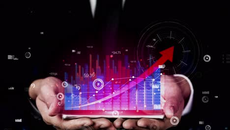 conceptual business dashboard for financial data analysis