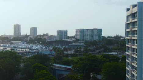 panoramic aerial view of san in puerto rico, aerial view