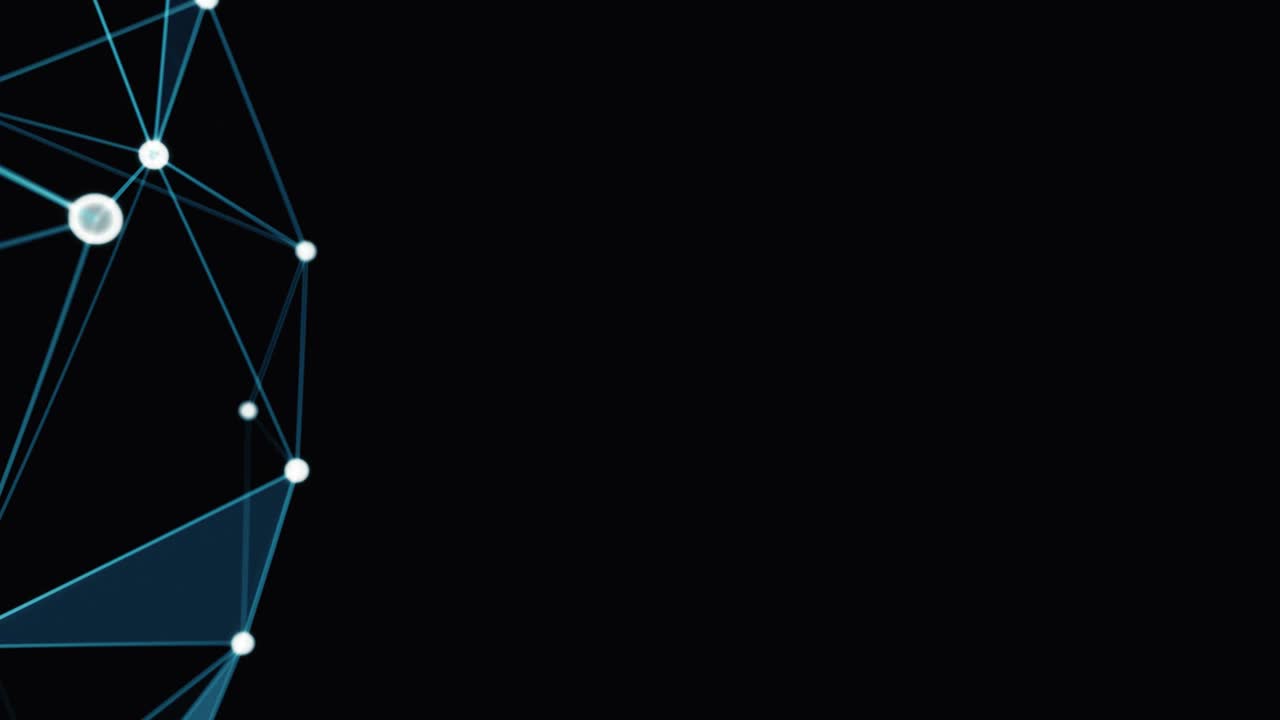 Network Connections Seamless Loop with Copy Space. Technology Abstract Background Concept.