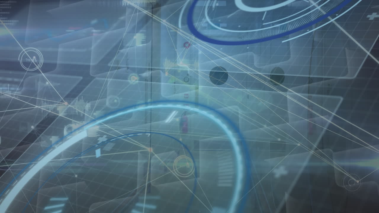 범위 스캐닝을 통한 연결 네트워크의 애니메이션