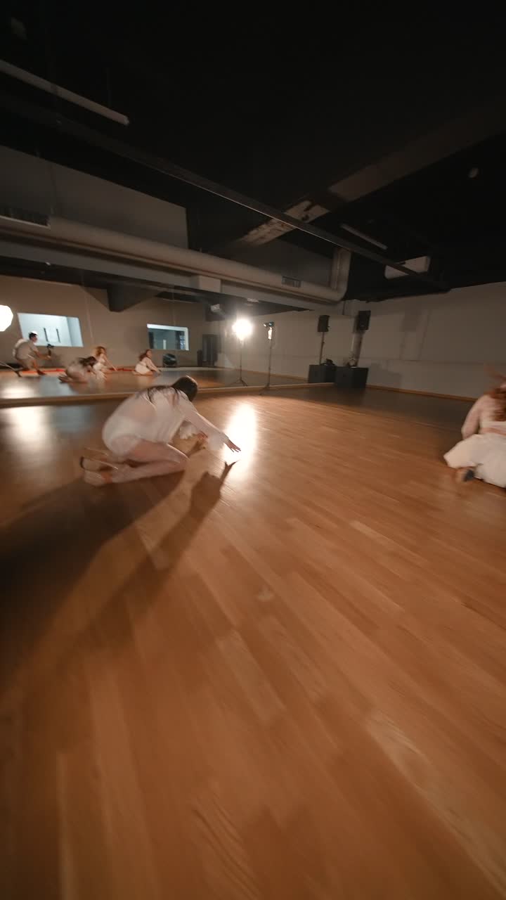 Two Women Performing a Contemporary Dance Routine