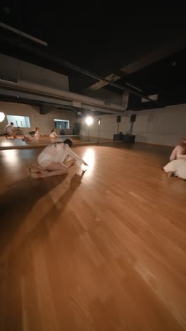 two women performing a contemporary dance routine