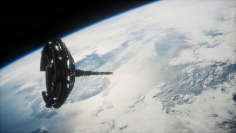 futuristic-Space-satellite-orbiting-the-earth