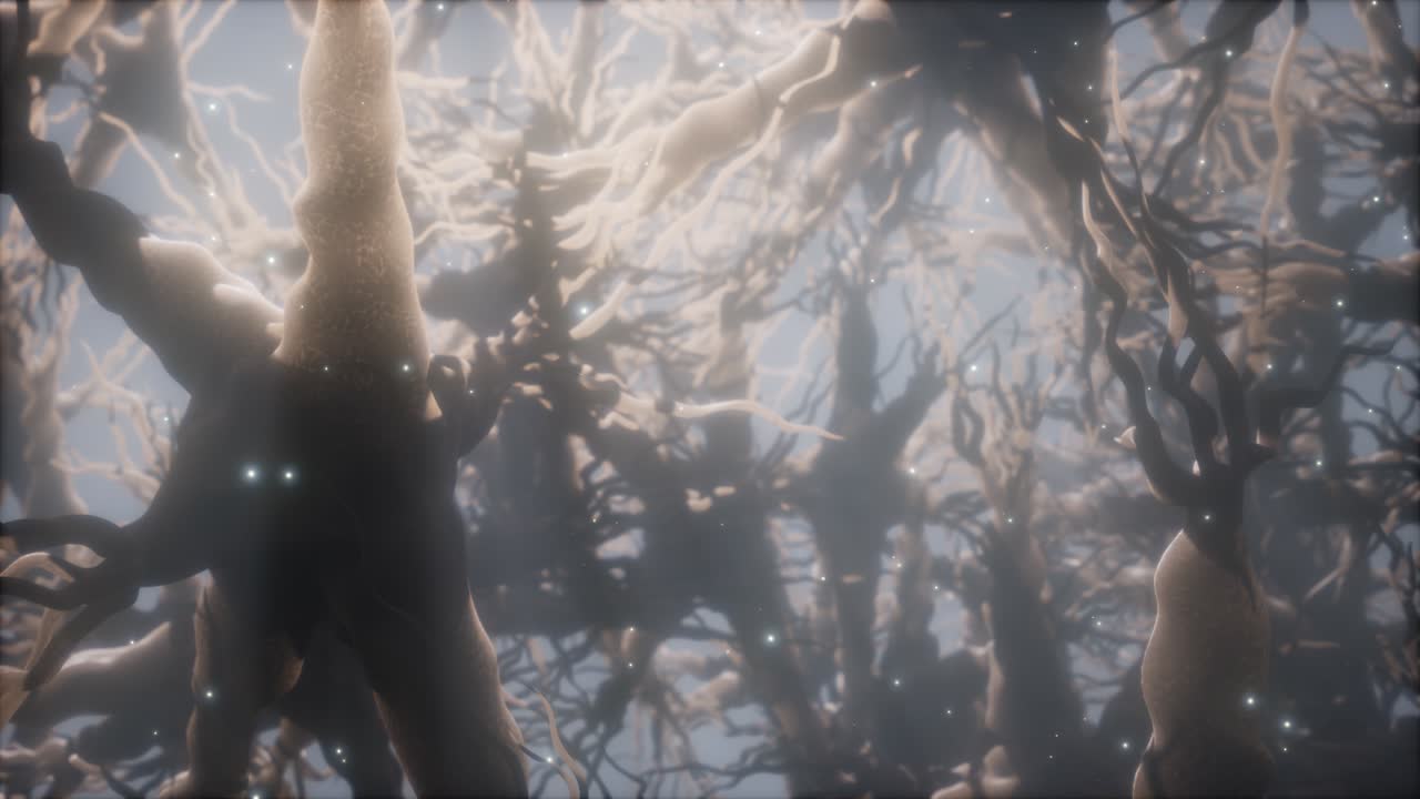 뇌 안의 신경 세포 네트워크를 통해 여행합니다.