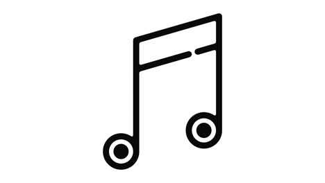 music line motion graphic