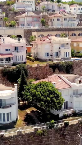 luxury villas on a hillside