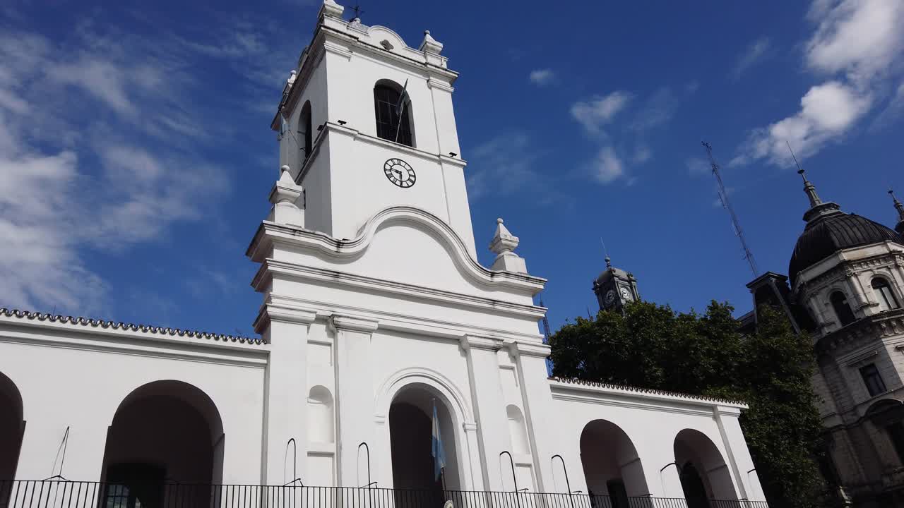 Cabildo di Buenos Aires, Torre dell'orologio coloniale, Monumento storico in Plaza de Mayo, Argentina