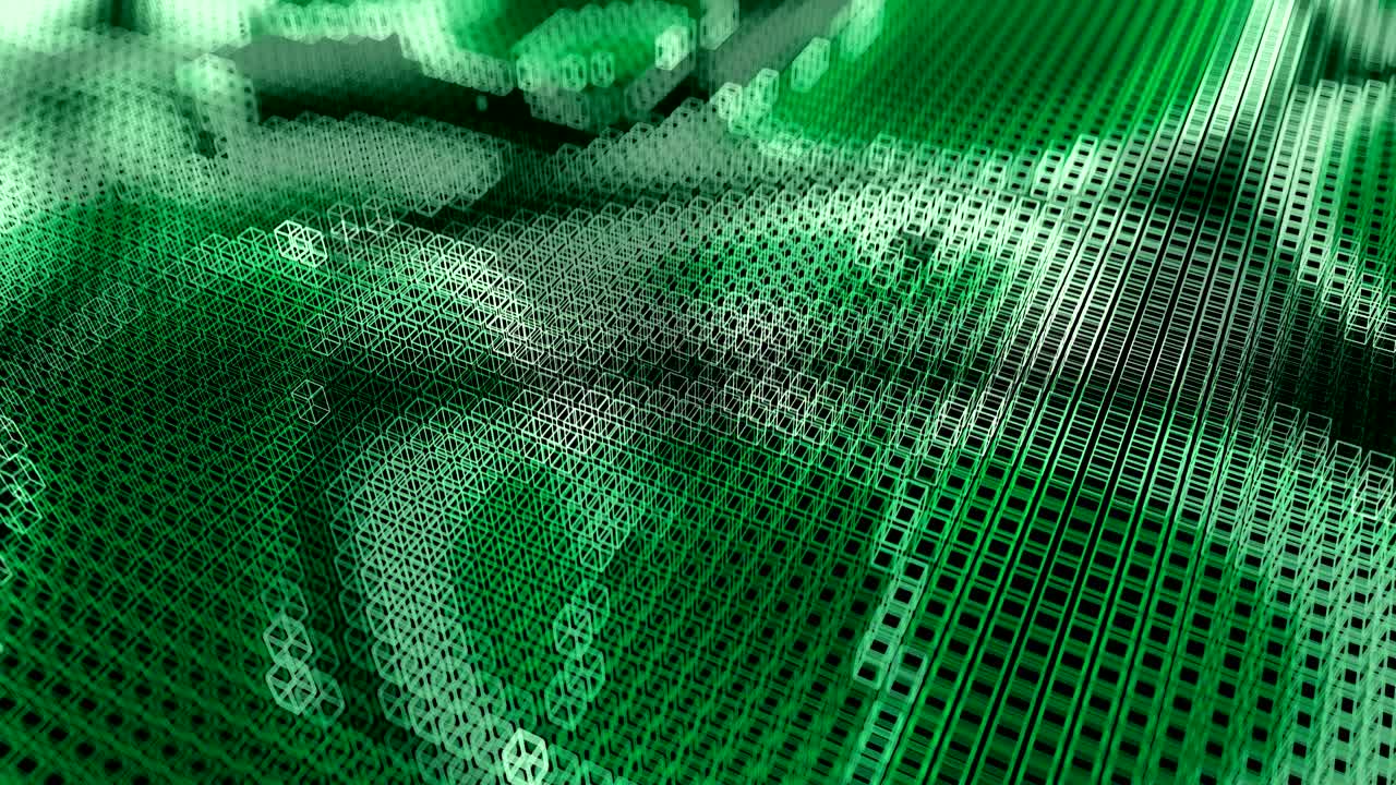 visualización abstracta del flujo de datos.