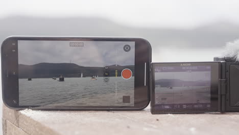 smartphone vs. camera comparison - lake sailing