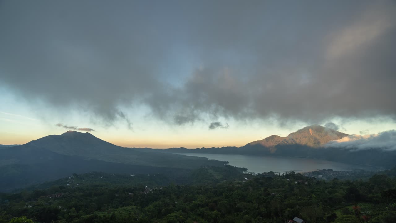 Volcanic Sunrise over Lake Batur, Bali
