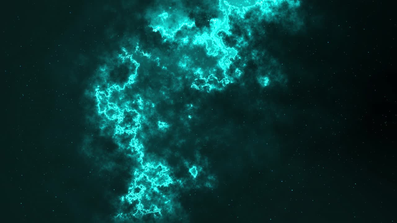 Vídeo en 4K de un bucle de nebulosa espacial con fondo de estrellas en movimiento, fondo espacial, nubes de nebulosa, campo de estrellas exterior