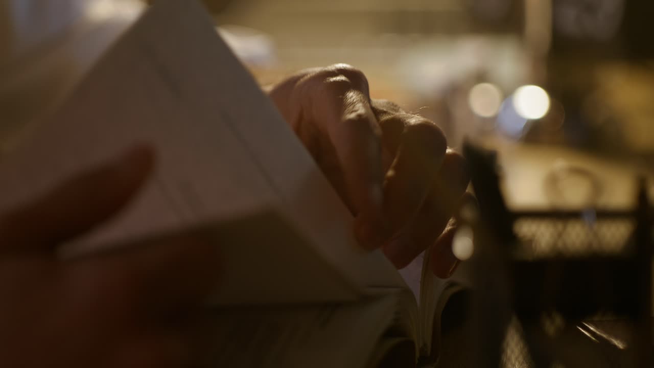 Person Reading at Night