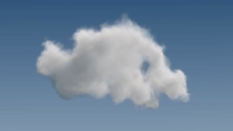 morphing de nubes, bucle sin costuras, fondo de gradiente azul, 4k