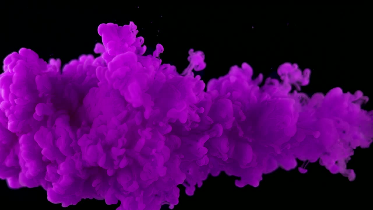 Purple Paint In Water